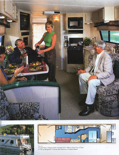 M Yacht 1997 Houseboat Brochure