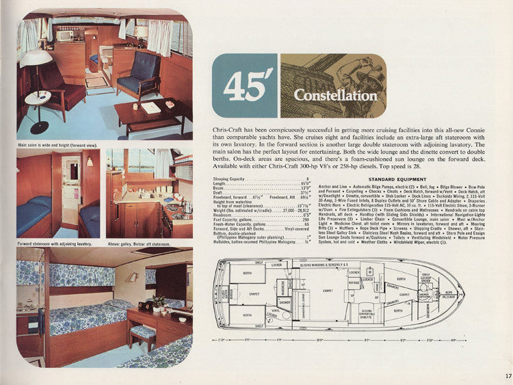Chris Craft 1967 Constellation Brochure