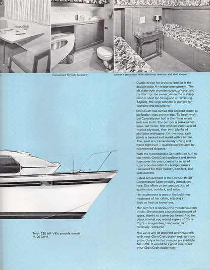 Chris Craft Constellation 38 Salon Brochure