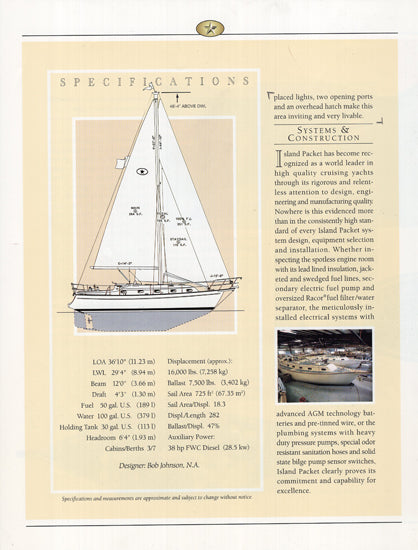 Island Packet 350 Brochure