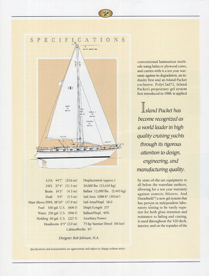 Island Packet 420 Brochure