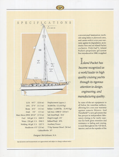 Island Packet 420 Brochure