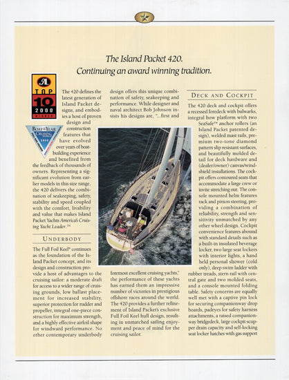 Island Packet 420 Brochure