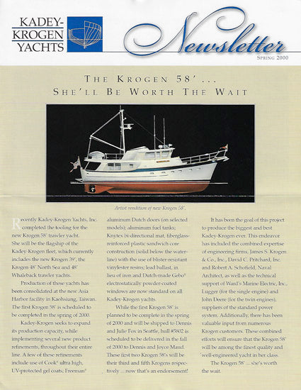 Kadey Krogen Newsletter - Spring 2000