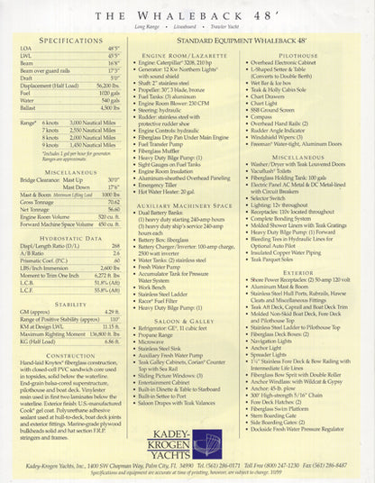 Krogen 48 Whaleback Brochure