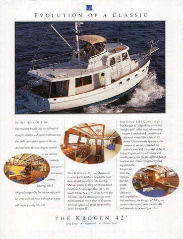 Krogen 42 Trawler Brochure