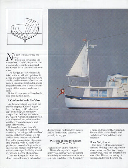 Krogen 54 Passagemaker Brochure