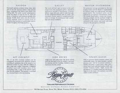 Krogen 49 Express Brochure