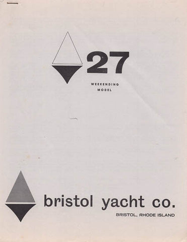 Bristol 27 Weekender Specification Brochure