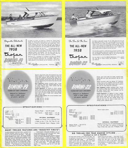 Trojan 1958 Brochure
