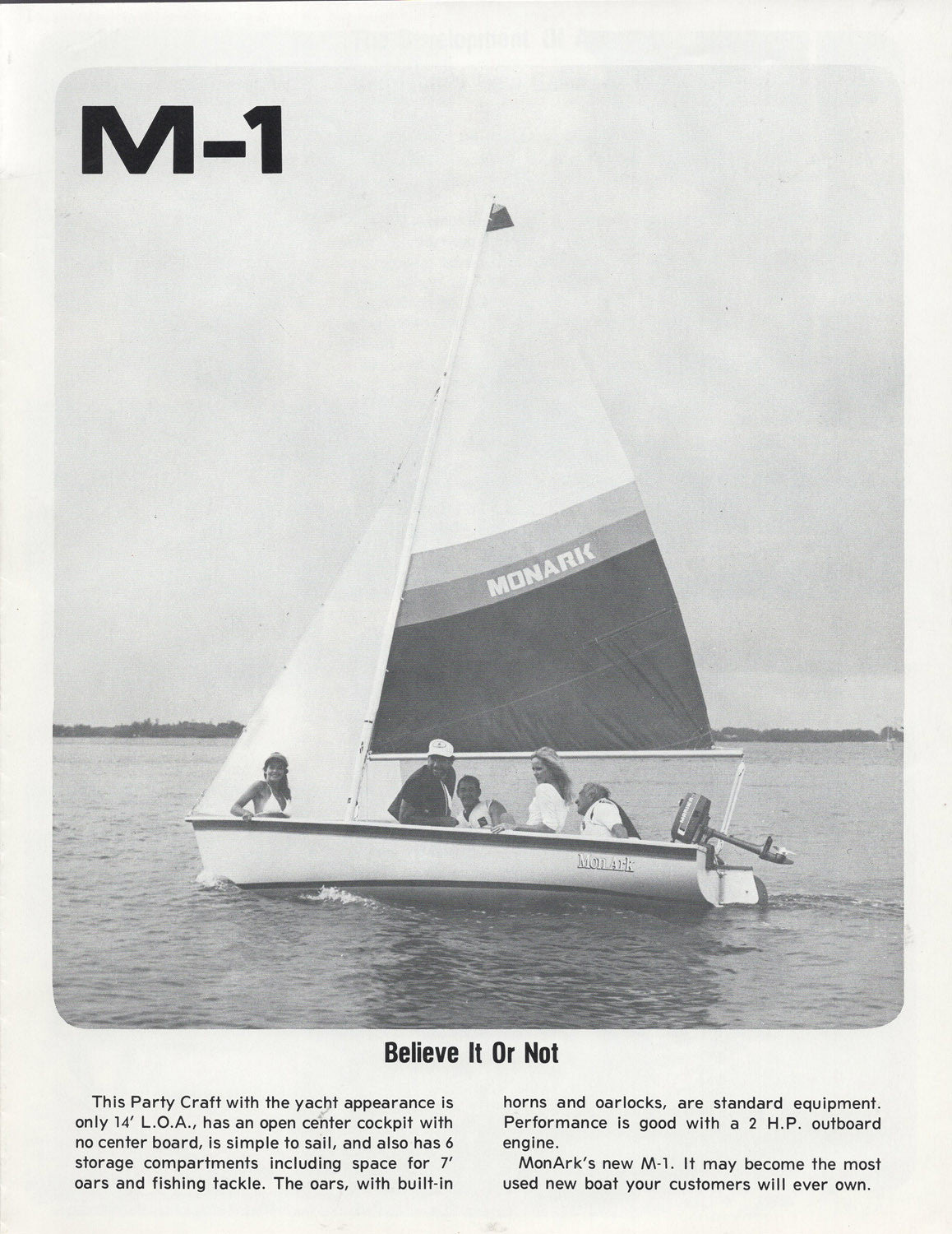 Monark M-1 Sailboat Brochure