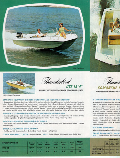 Thunderbird 1960s Brochure