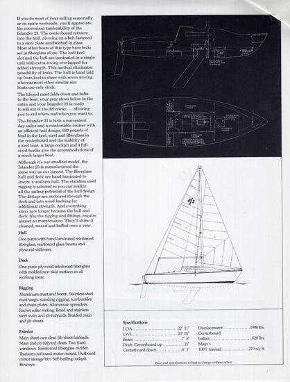 Islander 23 Brochure