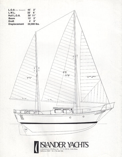 Islander 40 Motor Sailer Brochure – SailInfo I boatbrochure.com