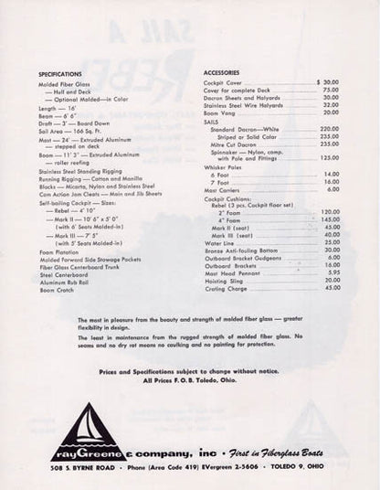 Rebel 16 Brochure