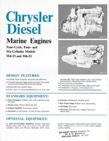 Chrysler Diesel Engines Brochure