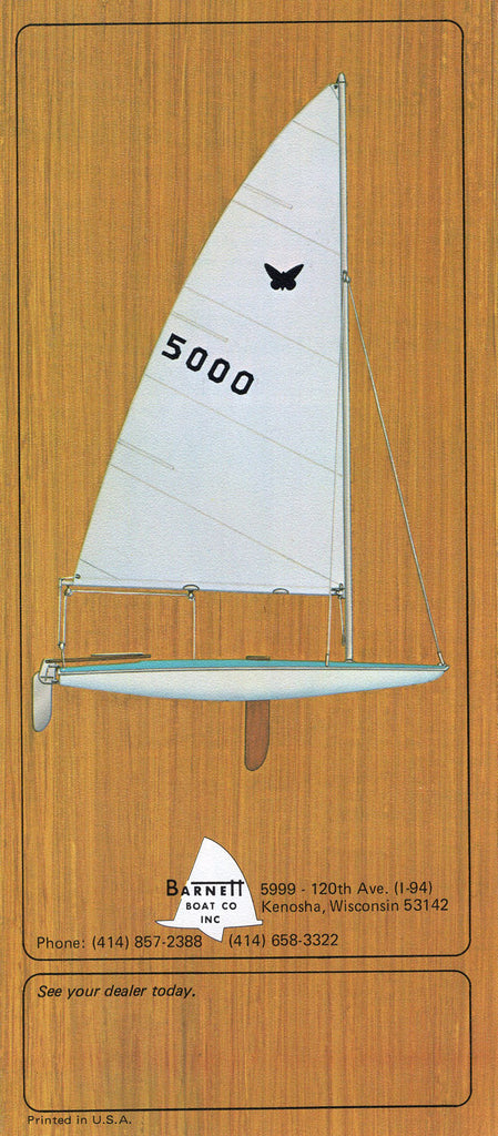 barnett butterfly sailboat parts