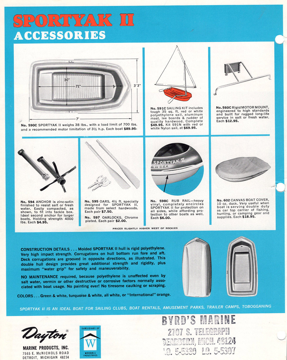 Dayton Sportyak II Brochure