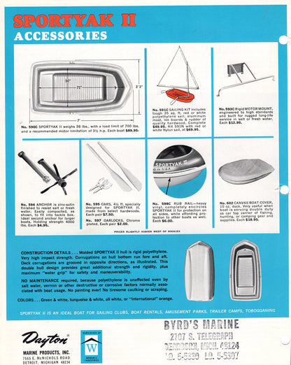 Dayton Sportyak II Brochure