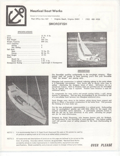 Nautical Swordfish Brochure