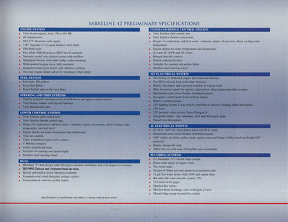 Sabreline 42  Preliminary Brochure