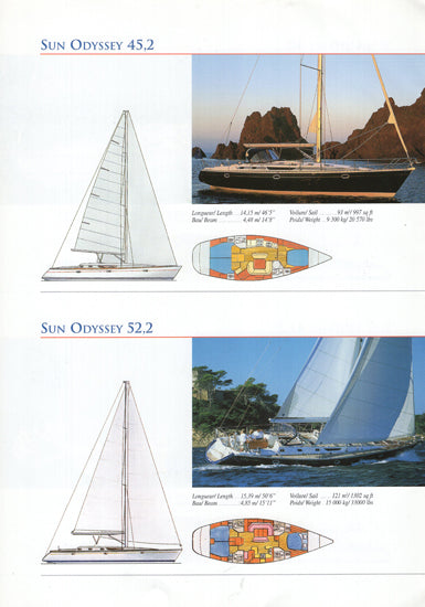 Jeanneau 2000 Sail Brochure
