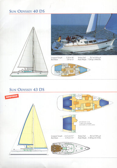 Jeanneau 2000 Sail Brochure