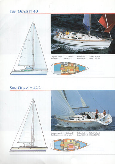 Jeanneau 2000 Sail Brochure