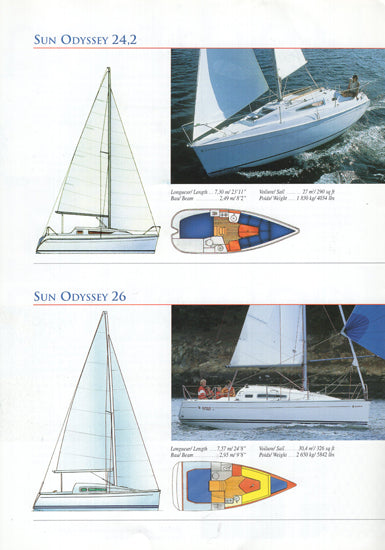 Jeanneau 2000 Sail Brochure