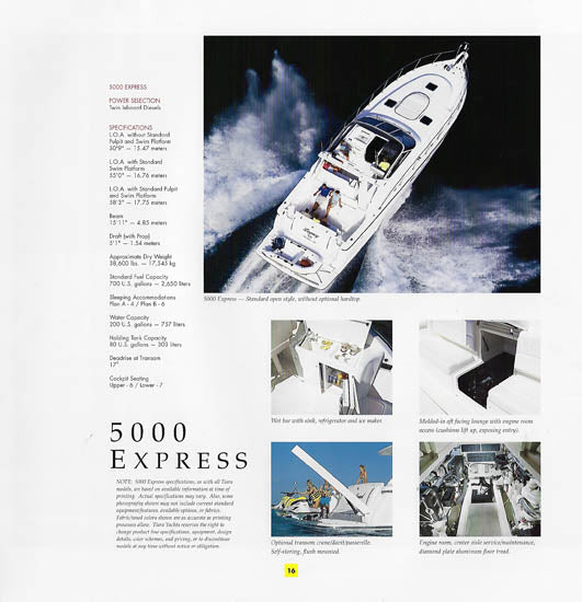 Tiara 2001 Oversize Brochure