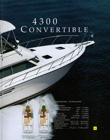 Tiara 2001 Brochure – SailInfo I boatbrochure.com