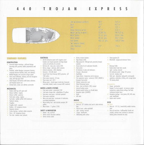 Trojan 440 Express Specification Brochure (2001)