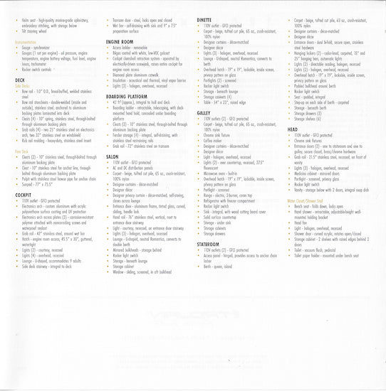 Trojan 400 Express Specification Brochure (2001)