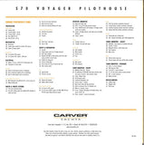 Carver 570 Voyager Pilothouse Specification Brochure