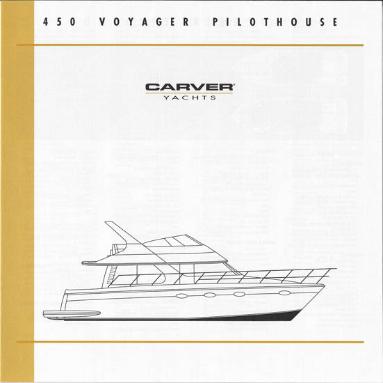 Carver 450 Voyager Pilothouse Specification Brochure (2001)