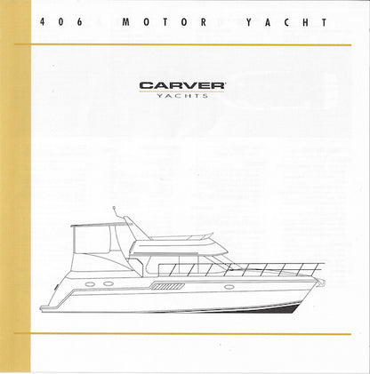 Carver 406 Motor Yacht Specification Brochure (2001)
