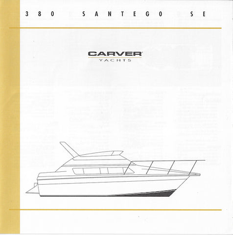 Carver 380 Santego SE Specification Brochure (2001)