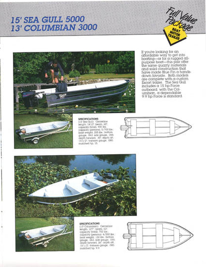 Blue Fin 1987 Brochure