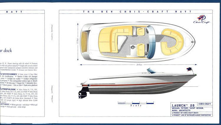 Chris Craft 2001 Navy Fleet Brochure
