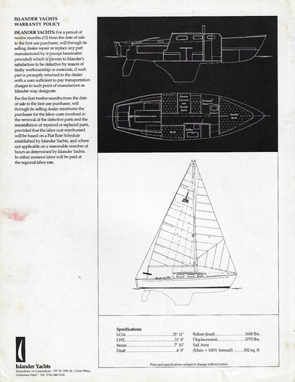 Islander Excalibur 26 Brochure