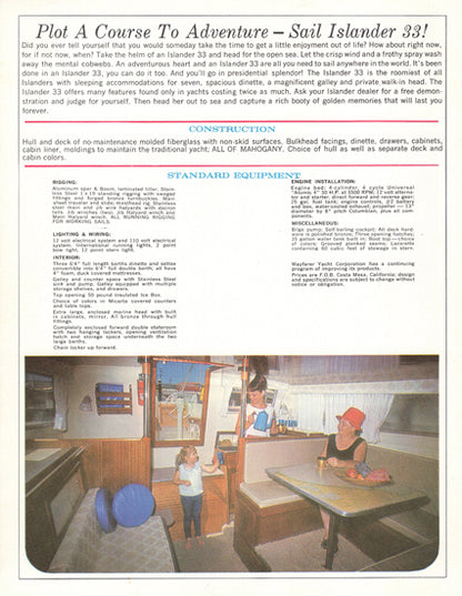 Islander 33 Brochure