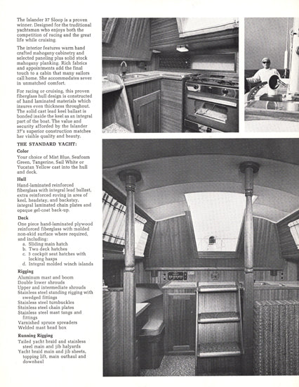 Islander 37 Brochure – SailInfo I boatbrochure.com