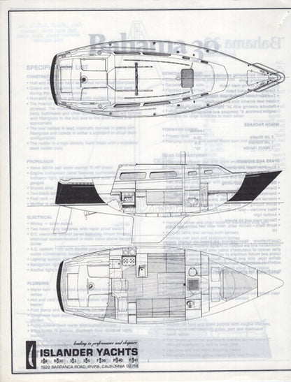 Islander Bahama 30 Specification Brochure