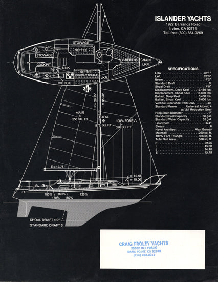 Islander 36 Brochure