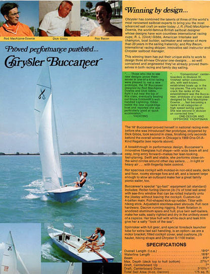 Chrysler 1972 Sailboat Brochure