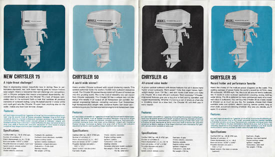 Chrysler 1966 Outboard Brochure