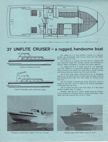 Uniflite 31 Cruiser Brochure