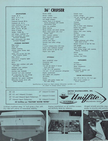 Uniflite 36 Cruiser Brochure
