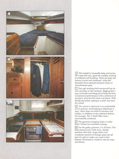 Pearson 36 Cutter Brochure