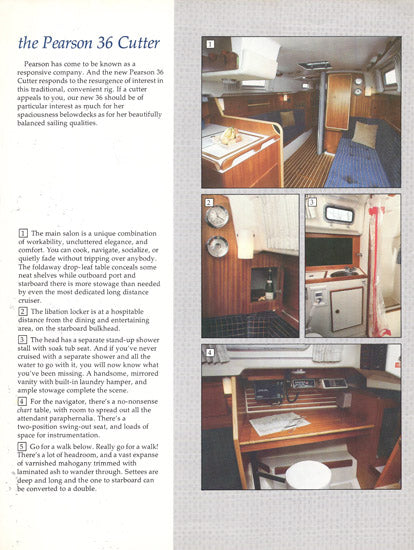 Pearson 36 Cutter Brochure